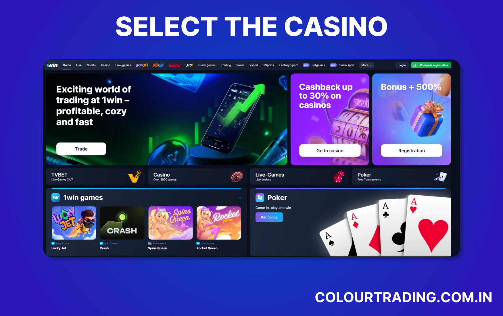 Reliability checks for colour trading apps