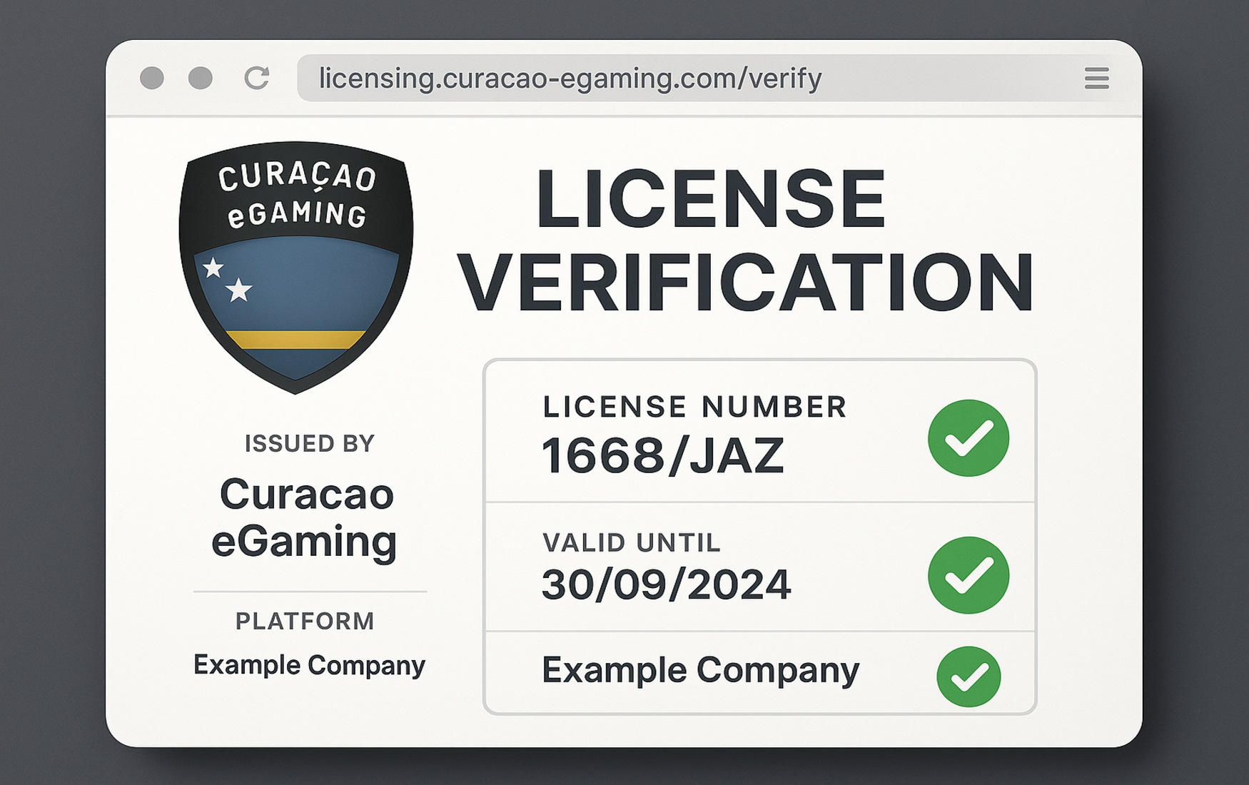 How to verify a legitimate casino license